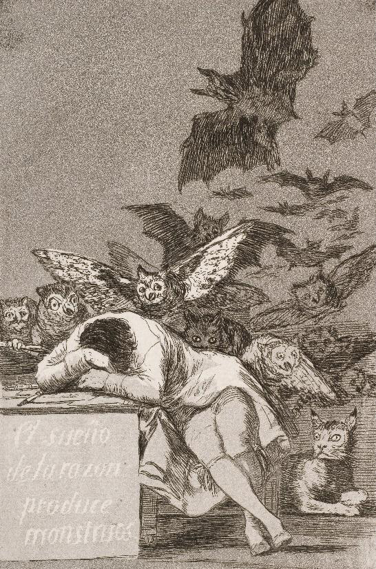 Goya - Le Sommeil de la raison engendre des monstres